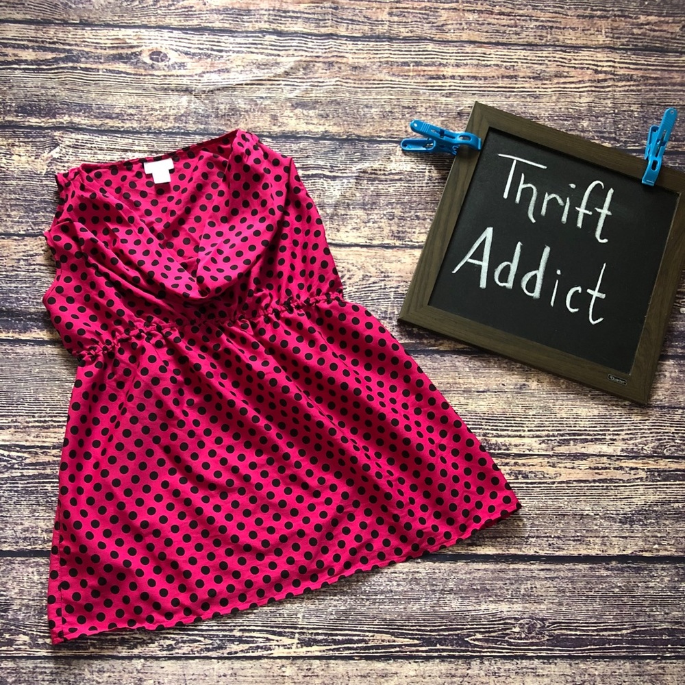 🌀Motherhood Maternity | Pink Polka Dot Blouse